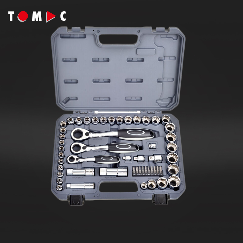 Tool Set - TOMAC 52ピース クロムバナジウム ソケットツールセット ソケットレンチセット 自動車・トラック修理用