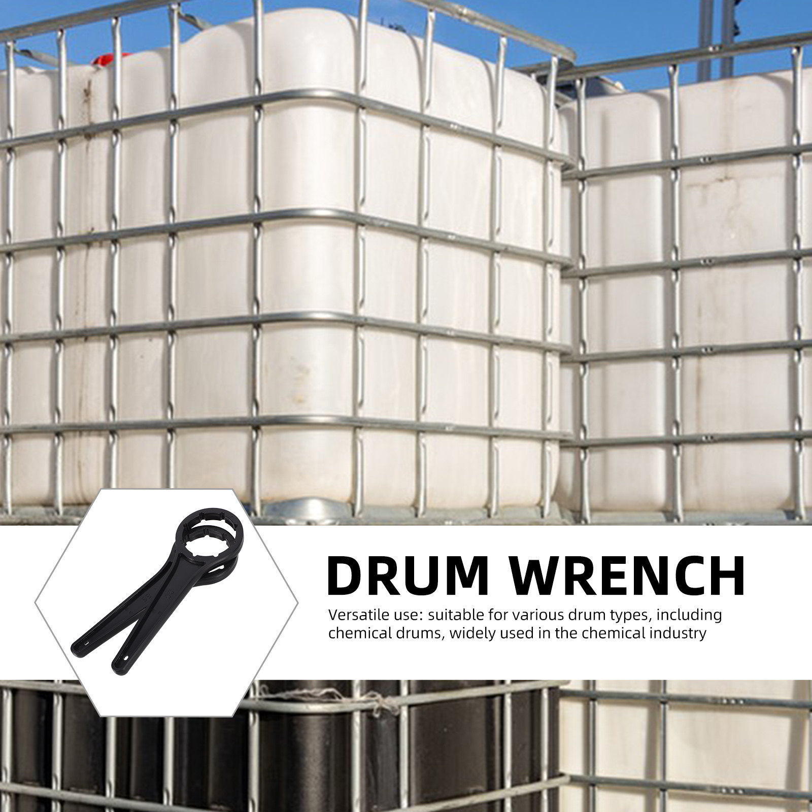 黒色プラスチック製ドラムレンチセット – 2個入り、工業用ド - Wrench Set のレビューと価格