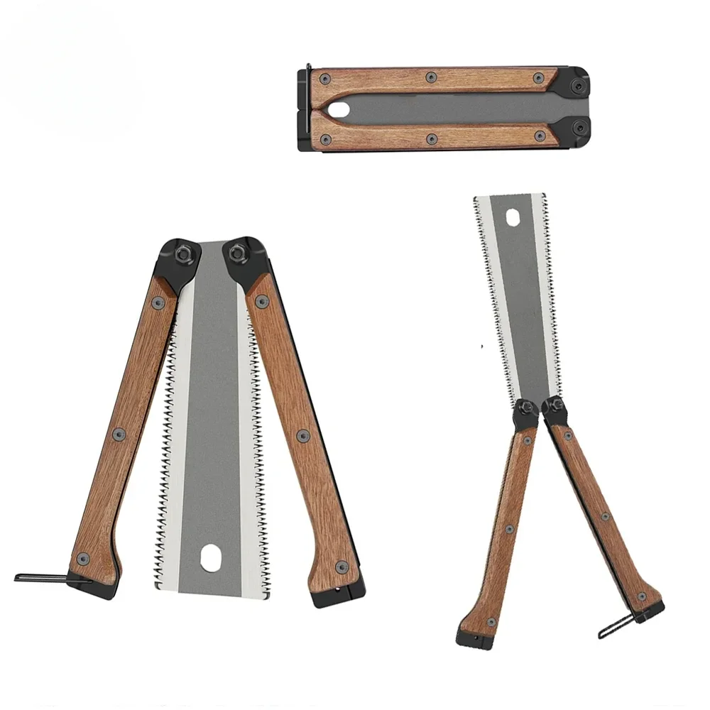 折りたたみ式両面ハンドソー、木製ハンドル付き、木工、剪定、キ - Hacksaw のレビューと価格