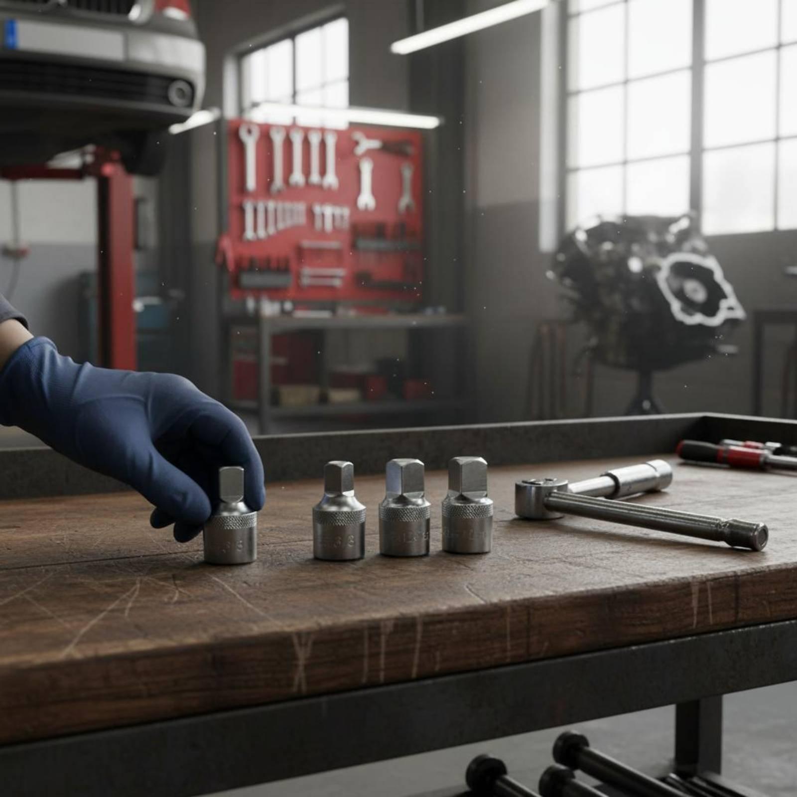 クロムバナジウム製レンチソケットセット。高強度で、角型プラグ - Wrench Set のレビューと価格
