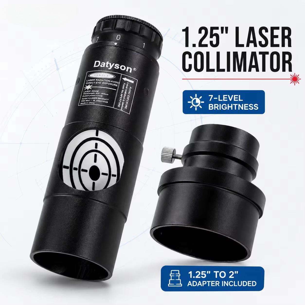 1.25インチの赤色レーザー照準器。7段階で調整可能。2イン - Spirit Level のレビューと価格