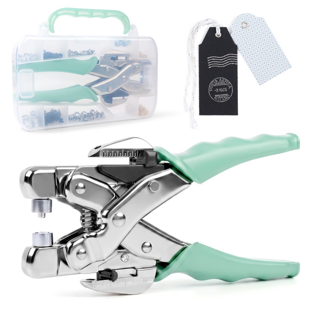 グロメットツールキット ハンドヘルド穴あけプライヤー バック - Pliers のレビューと価格