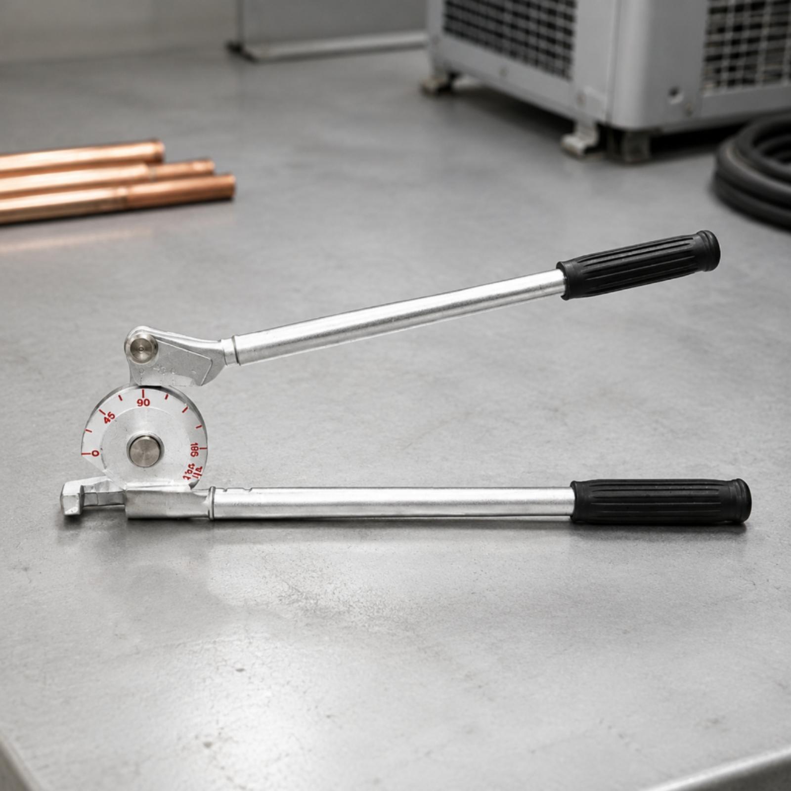 銅管・アルミニウム管用、角度計付き手動レバー式パイプベンダー - Hand Tools In Workshop のレビューと価格