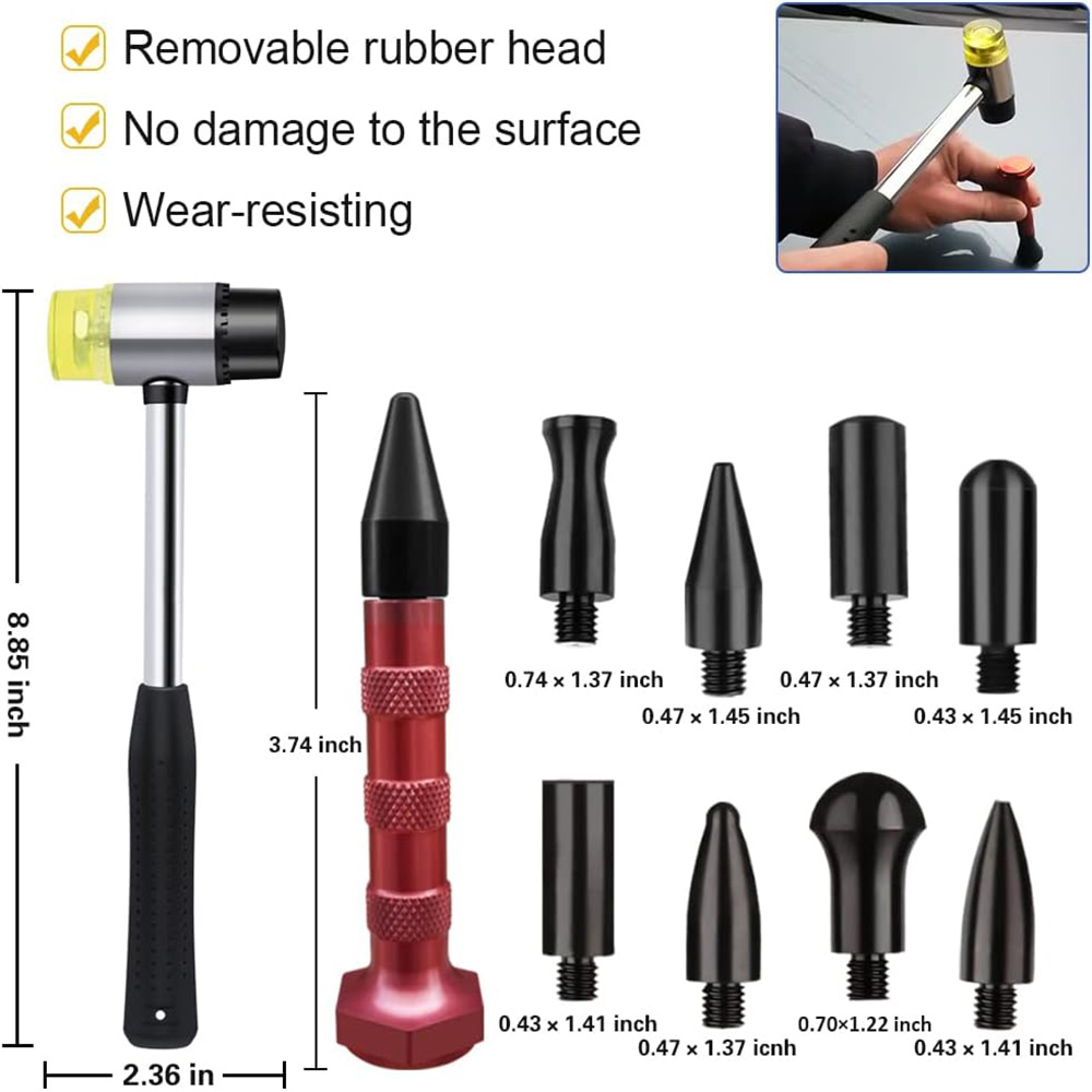 プロ仕様の車体修理キット。塗装を傷つけずにへこみを修理できる - Hand Tools In Workshop のレビューと価格