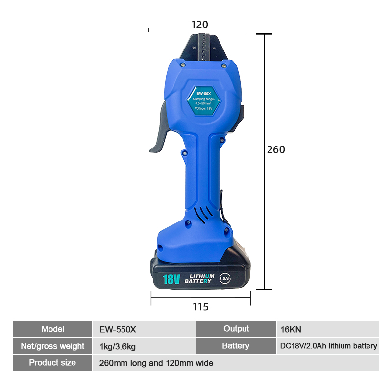 EW-50X 充電式圧着工具電動冷圧着工具小型電動端子プライ - Pliers のレビューと価格