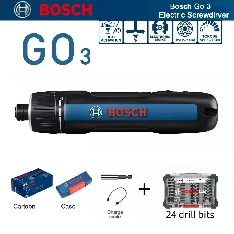 ボッシュ GO 3 電動ドライバーセット プロフェッショナル - Screwdriver Set のレビューと価格