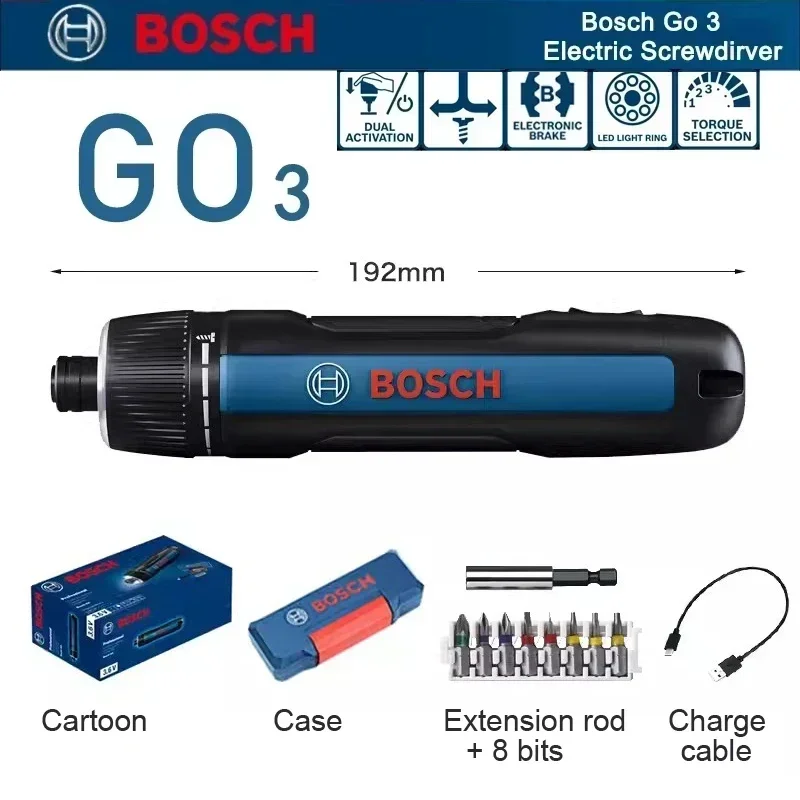 ボッシュ GO 3 電動ドライバーセット プロフェッショナル - Screwdriver Set のレビューと価格